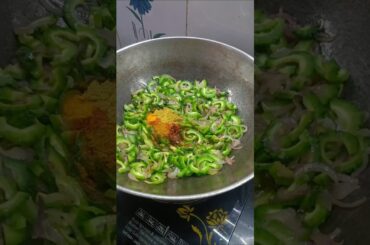 Crispy karela fry healthy and tasty recipe #shorts #short