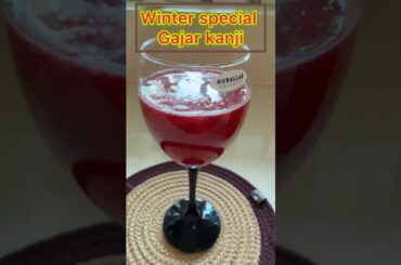 Healthy and Tasty Gajar ki Kanji #healthyrecipes #kanji #guthealth #tastyrecipes #healthydrink
