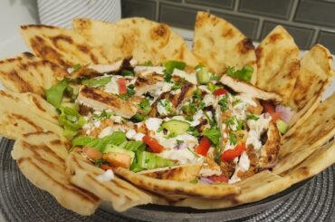 Try This Quick Delicious And Healthy Meal And Please your Guests| Grilled Chicken Salad With Pita |