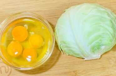 Cabbage with Eggs  Simple Healthy Breakfast ideas.#shorts #viral #short #youtubevideo