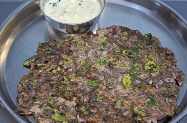 Healthy and Tasty Breakfast Recipe Ragi Adai || Finger millet Roti Recipe