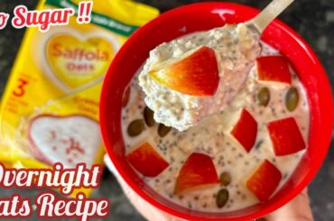 Saffola Oats Recipes | How to make Overnight Oats For Weight Loss | Easy Overnight Oats Recipe