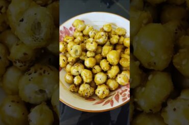 Caramel Makhana/Healthy Snack Recipe #shorts #lotusseeds