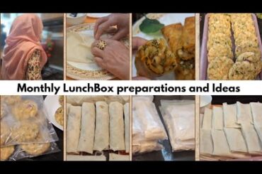 Kids Monthly Lunch Box Preparation and Ideas | How to Make a Healthy Lunchbox