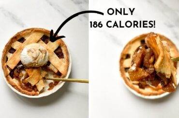 Entire apple pie for 186 calories | low calorie apple pie | low calorie fall desserts |