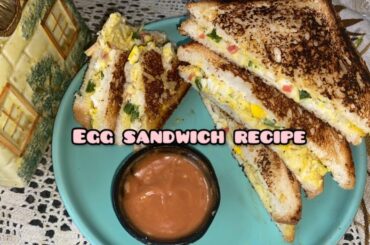 How To Make Boiled Egg Sandwich/ Healthy Egg Sandwich Recipe/ Simple Egg breakfast recipes