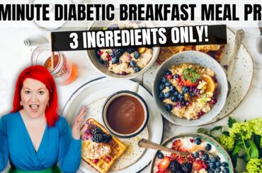 DIABETIC BREAKFAST RECIPE GAME CHANGER! 3-Ingredient Diabetic Meal Prep in ONLY 5 Minutes.