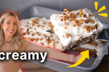 Carrot Cake Baked Oats with Protein Frosting (Healthy Breakfast Meal Prep Recipe)