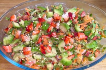 Healthy Salad For Weight Loss | Salad Recipes With Dressing | Sweet And Sour Salad Recipe | Salad |