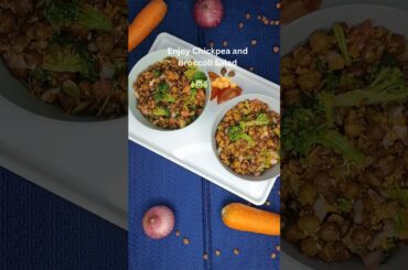 Chickpea and Broccoli Salad | Healthy & Flavorful Protein-Packed Recipe. #shorts #broccolisalad