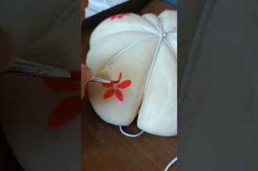 Breakfast bread, simple and quick. Painting on bread.#short #shorts