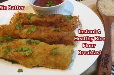 Instant Healthy Breakfast with 2 Minutes Batter / Protein Breakfast Recipes / New Breakfast ideas