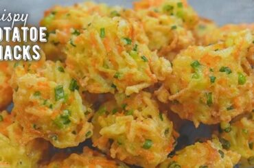 Crispy Potatoe Recipe || Good for Appetizer & Snack || Potatoe balls || Healthy Snacks