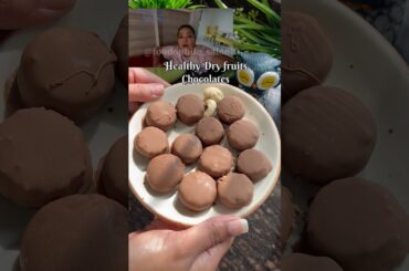 Healthy Dryfruits chocolate recipe by @LifeOfLimbachiyaas #dryfruits #chocolate #healthychocolate