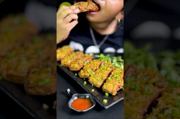 Bread Onion Pakoda ASMR #shorts #recipe #asmrcooking #bread #winter