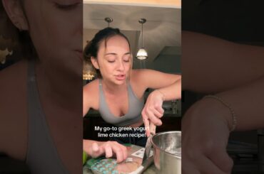 My go-to chicken recipe!! W greek yogurt & lime it’s perfectttt #chickendinner #healthydinner #short