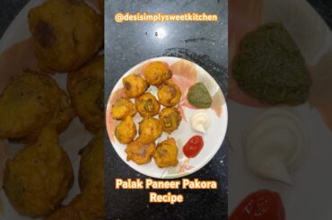 Crispy Palak Paneer Pakoda | Healthy Snack Recipe #snacks #recipe #shorts #viral #viralvideo #comedy