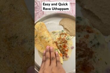 daily healthy breakfast recipes | Rava Uthappam #shorts #shortsindia #telugu #teluguvlogs #food