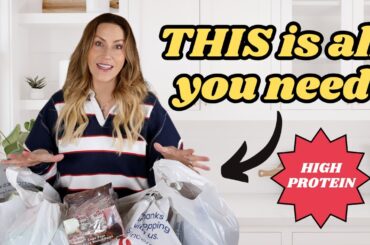 High Protein Grocery Haul to LOSE WEIGHT