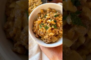 Healthy Hamburger Helper | Eating Bird Food #easyrecipe #onepotmeal #onepotpasta