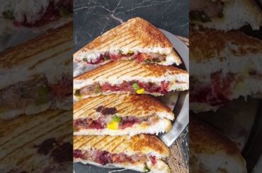 Veg Sandwich Cafe Style |Healthy And Tasty Sandwich |Easy Bread Sandwich In Hindi |Breakfast Recipe