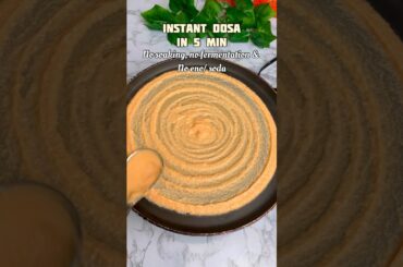 Instant Masoor Daal Dosa in 5 min| No soaking, No fermentation| #highprotein #dosa #healthyrecipes