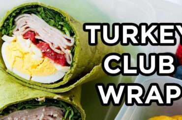 Healthy Turkey Club Wrap | School Lunch Ideas by MOMables