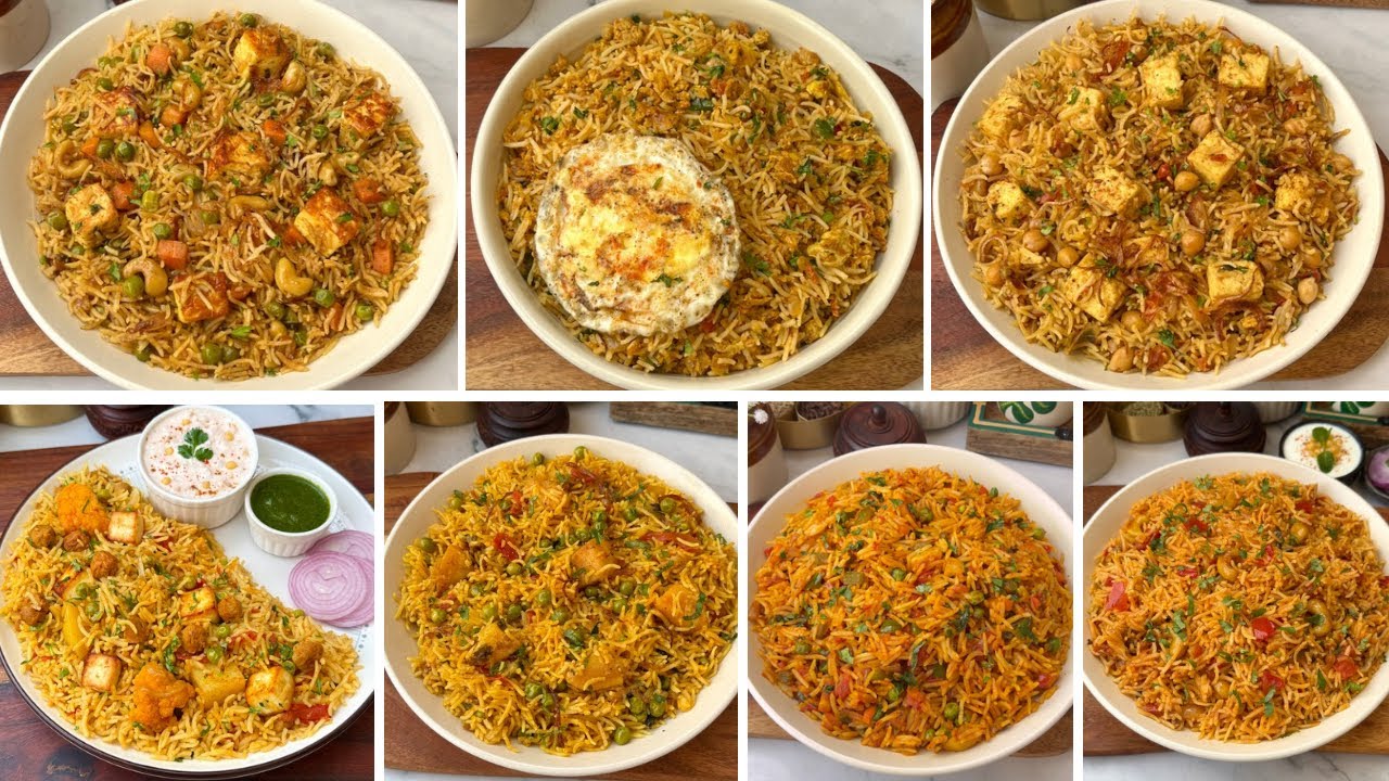 7 Instant Pulao Recipe For Lunch & Dinner | Veg Pulao Recipe | Healthy Recipes | Lunchbox Recipes 7 Instant Pulao Recipe For Lunch & Dinner | Veg Pulao Recipe | Healthy Recipes | Lunchbox Recipes