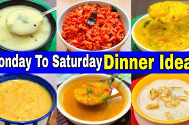 Simple Dinner Recipes For Babies And Toddlers 1-5 Years | Monday To Saturday | Healthy Food Bites