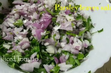 homemade Parsley salad recipe#healthy salad#
