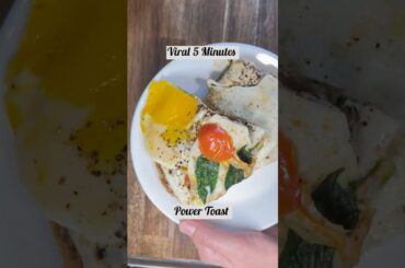 5-Minute Power Toast| Healthy Sunrise Sandwich| Quick Egg Fix Toast #shorts #ytshorts #eggtoast