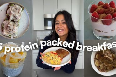 HEALTHY BREAKFASTS UNDER 15 MIN | 5 easy high protein + hormone balancing breakfast ideas