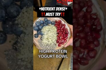 High-Protein Nutrient Dense Snack #food #foodie #highprotein #snack #healthysnacks #yogurt #fitness