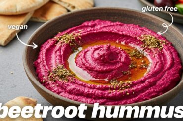 Beetroot Hummus Recipe for FAST Weight Loss at Home | Protein packed, Vegan and Gluten free
