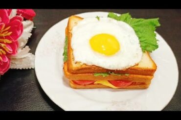 Healthy breakfast ideas for weight loss! Easy snacks recipe at home! Delicious & tasty toast recipe