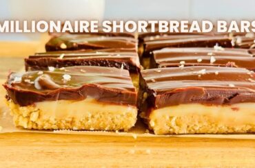 No-Bake Millionaire’s Shortbread Bars | Easy Dessert Recipe with Caramel & Chocolate!