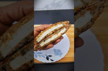 No bread sprout sandwich healthy and high protein breakfast #sorts #ytshorts #viralvideo