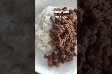 Taco mince and jasmine rice as part of my 1400 calorie diet plan