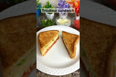 Tricolour Sandwich Recipe |Healthy Breakfast | #shorts #shortsfeed #repblicday