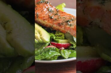 Avocado Salmon Salad | Healthy and Delicious! #shorts