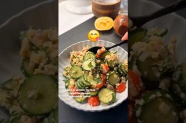 Simple Delicious Mediterranean Salad #cooking #delicious #easy #salad #shorts #healthy #food #yt