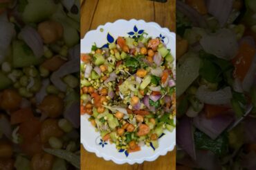High Protein Sprouts Salad  #sprouts #breakfast #shorts #salad #healthy #weightloss