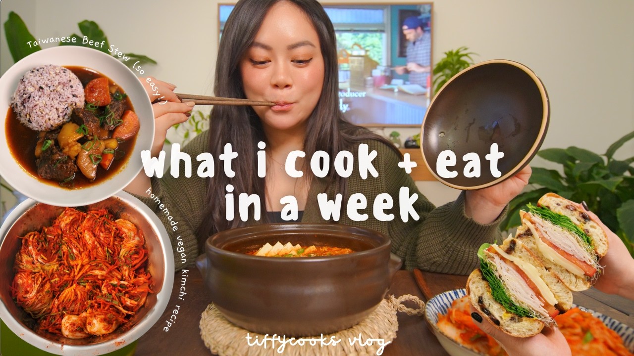 *realistic* what i eat in a week ft. healthy & easy recipes | vegan kimchi recipe, new year bingo *realistic* what i eat in a week ft. healthy & easy recipes | vegan kimchi recipe, new year bingo