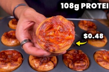 Cheap Protein Pizza Bites to Meal Prep (addicting)