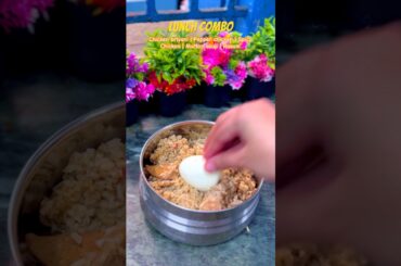 Today’s lunchbox recipe: Chicken briyani with chicken gravy #shortsfeed #lunchideas #lunchbox