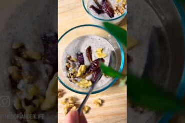 NO SUGAR ADDED Healthy Chia Pudding #shorts #youtubeshorts #healthyrecipes