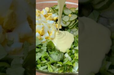 Delicious cucumber salad recipe that burns belly fat. #shorts