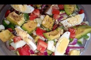 AVOCADO EGG SALAD/healthy salad for weight loss/ keto salad /egg salad recipes/ avocado salad