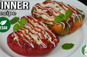 1 Healthy & Classic Dinner | Stuffed Bell peppers | Quick weight loss Dinner recipe |Sattvik Kitchen