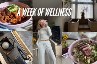 A WEEK OF WELLNESS | workouts, healthy meals, recovery, self-care and managing pms